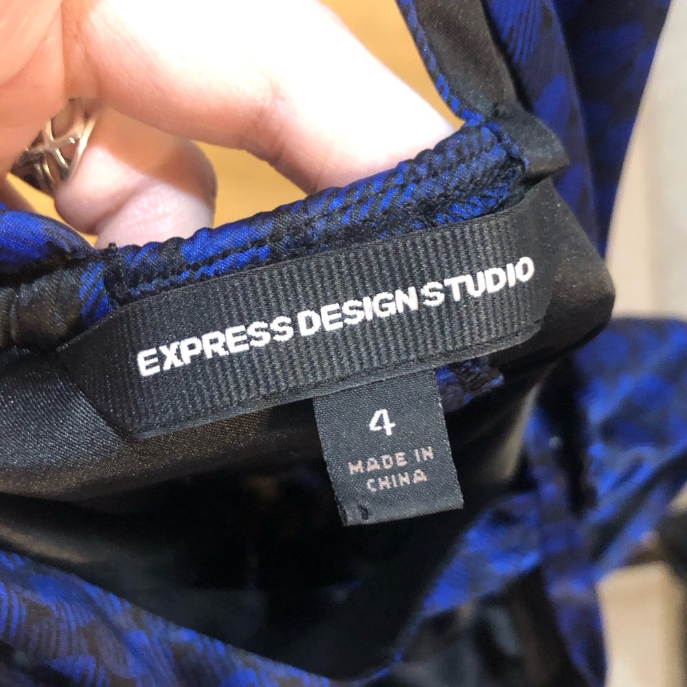 Vintage Y2k Express Design Studio Runched Polka D… - image 5